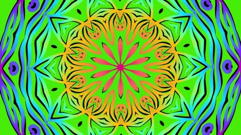Luxurious batik flower line art pattern of indonesian culture Stock Footage 289549662