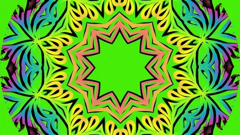 Luxurious batik flower line art pattern of indonesian culture Stock Footage 289550157