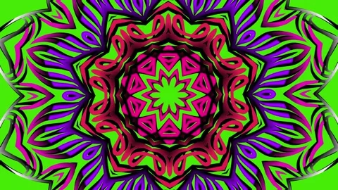 Luxurious batik flower line art pattern of indonesian culture Stock Footage 289550238