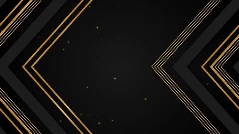 Luxurious black background with geometric chevron lines glowing particles a.. Stock Footage 329522917