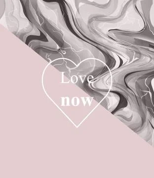 Luxurious card with stone pattern. Marble texture and pink abstract combinati Illustrazione stock