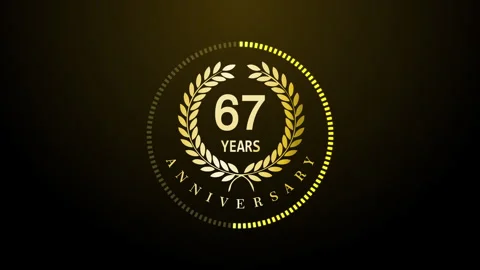 Luxurious celebration of the 67th Video stock 243191477