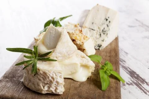 Luxurious cheese variation Stock Photos