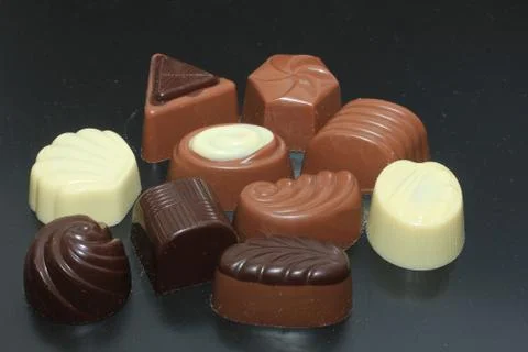 Luxurious chocolates Foto stock