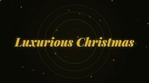 Luxurious Christmas Text Animation with Elegant Gold Glow for Festive Holid.. Stock Footage 336805419