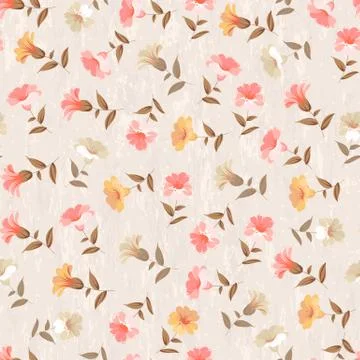 Luxurious color flower pattern. Stock Illustration
