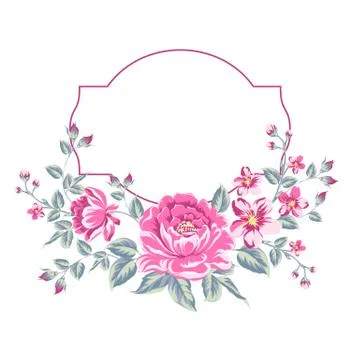 Luxurious color peony background. Stock Illustration