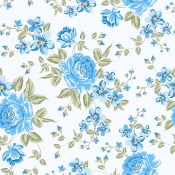 Luxurious color peony pattern. Stock Illustration