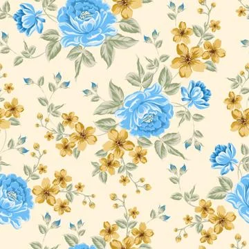 Luxurious color peony pattern. Stock Illustration