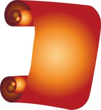 Luxurious Copper scroll Stock Illustration