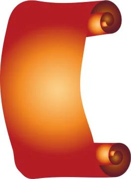 Luxurious Copper scroll Stock Illustration