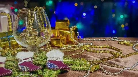 Luxurious decoration for Christmas Stock Footage 57652018