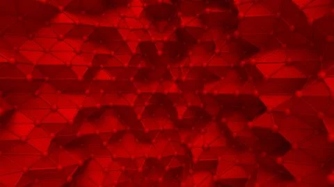 Luxurious elegant red background with triangles and crystals. 3d illustration Stock Illustration