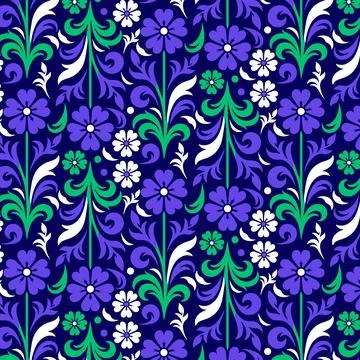 Luxurious floral seamless pattern for digital print wallpaper bedding Stock Illustration