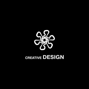 Luxurious Flower Object Creative Design Logo Vector Art EPS10 Stock Illustration