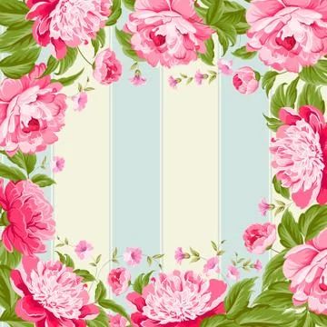 Luxurious flower wallapaper. Stock Illustration