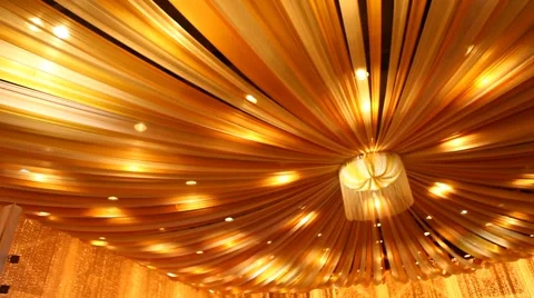 Luxurious Function interior decoration Stock Footage 52329953