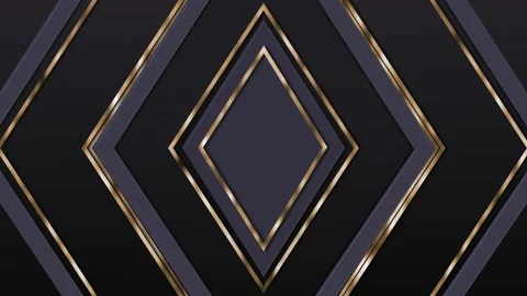 Luxurious geometric diamond pattern with layered dark and black panels and .. Stock Footage 334750164