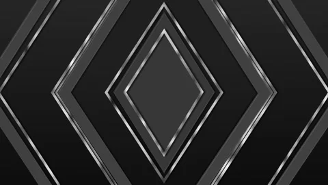 Luxurious geometric diamond pattern with layered dark and black panels and .. Stock Footage 334750182