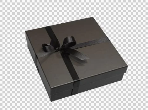Luxurious gift box (clipping path) Stock Photos