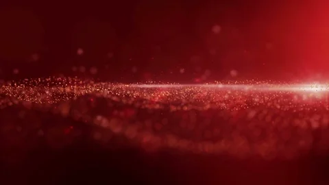 Luxurious Gold Sparkling Particles Wave Stock Footage 70116486