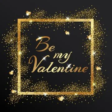 Luxurious golden frame Stock Illustration
