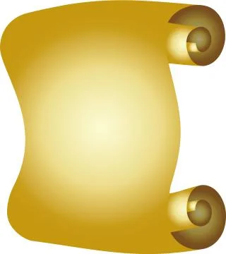 Luxurious golden scroll Stock Illustration