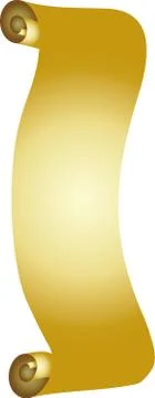Luxurious golden scroll Stock Illustration
