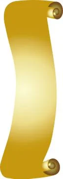 Luxurious golden scroll Stock Illustration