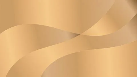 Luxurious Golden Wave Background with Elegant Metallic Texture Stock Illustration