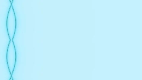 Luxurious golden wave border animation flowing down soft cream backdrop Stock Footage 336504350