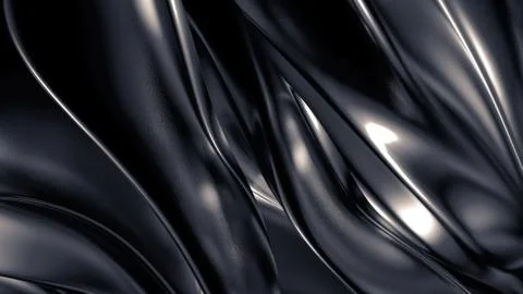 Luxurious grey background with pleats, Drapes and swirls. 3d illustration, 3d Иллюстрация