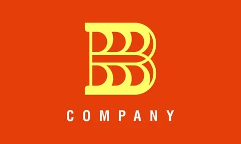 Luxurious Initial Letter B Logo Stock Illustration