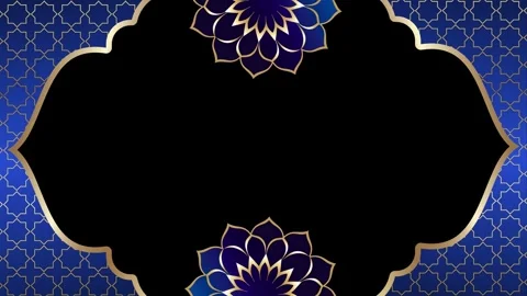 Luxurious Islamic  background with gold arabesque pattern and mandalas Vídeos de archivo 334868662