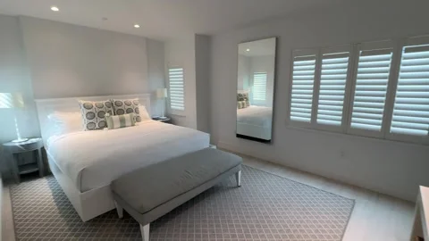 Luxurious Modern Bedroom Stock Footage 254907852