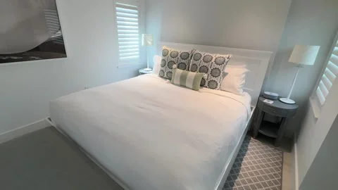 Luxurious Modern Bedroom Stock Footage 254907855
