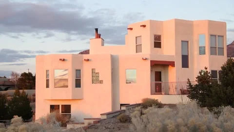 Luxurious Mountain View Home Stock Footage 1048974