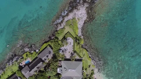Luxurious ocean villa Stock Footage 134362517