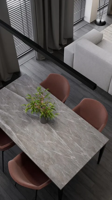 Luxurious open plan studio apartment with modern furnishings. 3d render Stock Footage 301969636