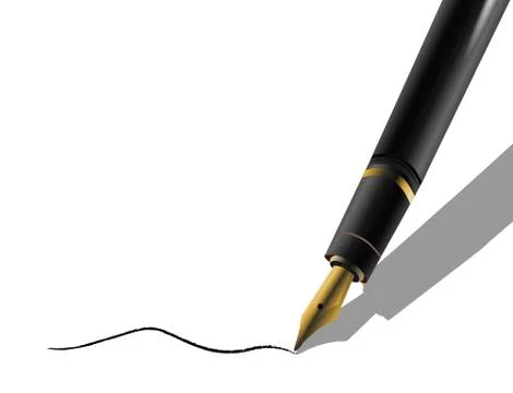 Luxurious pen Stock Illustration