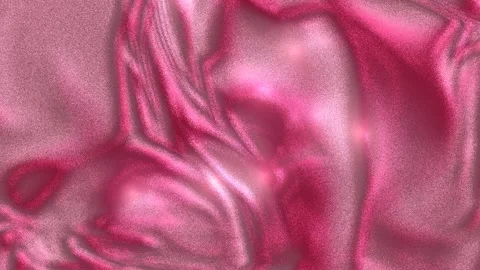 A luxurious pink background with a liquid silk texture and glitter. Stock Footage 336513499
