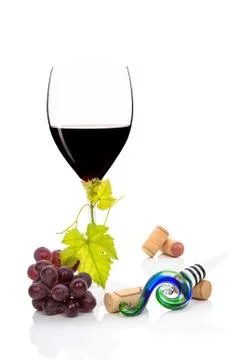 Luxurious red wine. Stock Photos