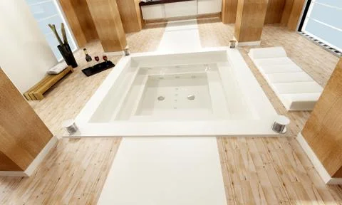 Luxurious relaxation for two Illustrazione stock