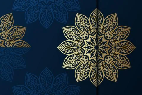 Luxurious seamless pattern adorned with exquisite golden ornaments Stock Illustration