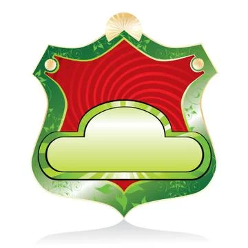 Luxurious shiny label, vector illustration Stock Illustration
