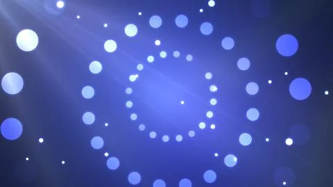 Luxurious shiny lights falling empty circular podium title plate.Endless pr.. Stockillustratie