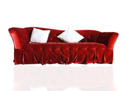 Luxurious sofa isolated on white background 스톡 사진