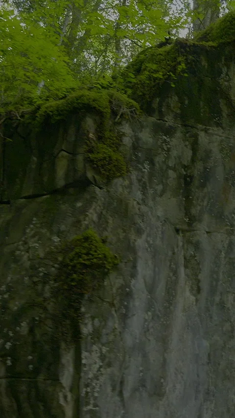 The Luxurious Texture of a Green Marble Surface Featuring Subtle and Unique Video stock 287353875