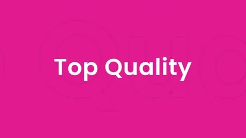 Luxurious “Top Quality” text animation with glowing pink tones Stock Footage 319149627