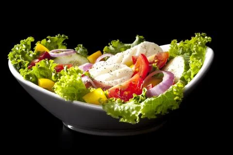 Luxurious vegetable salad. Stock Photos